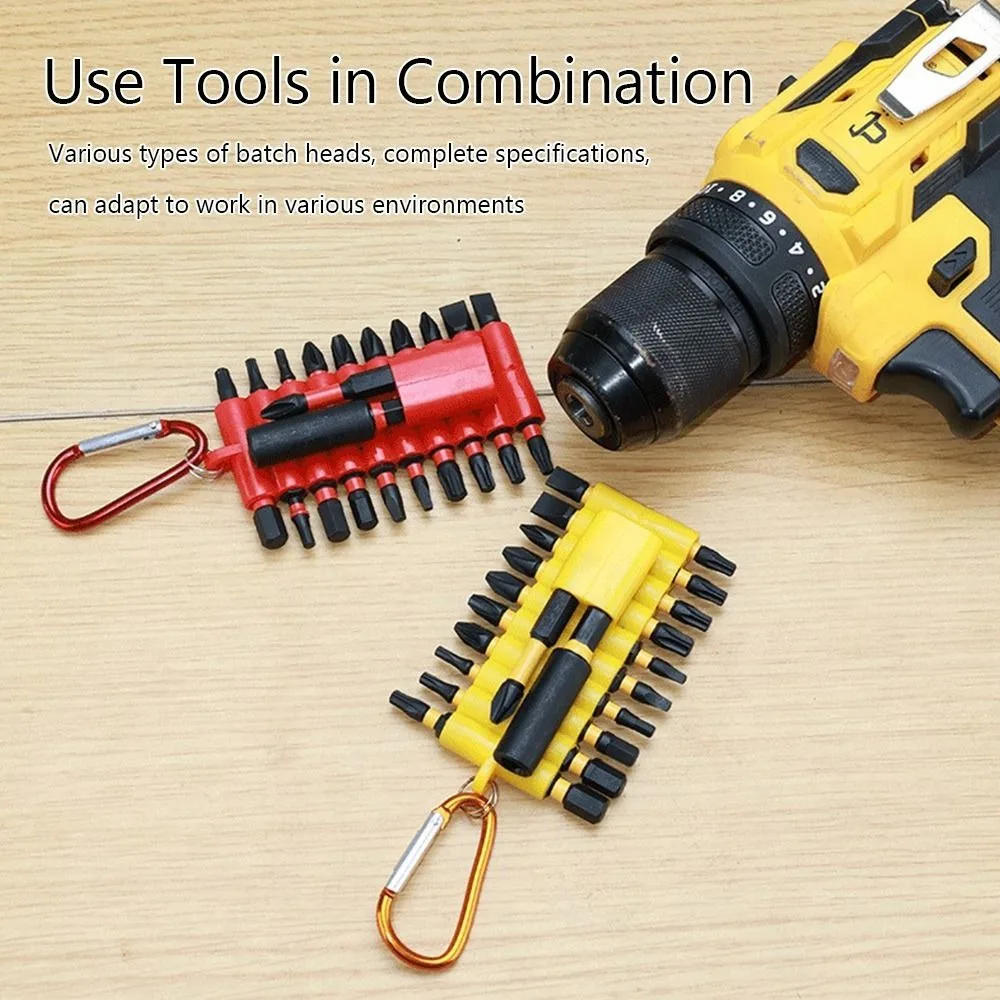 

22Pcs High Hardness Screwdriver Bit Set S2 Alloy Steel Impact Resistant Hex Shank Bit Multi Functional Anti Slip