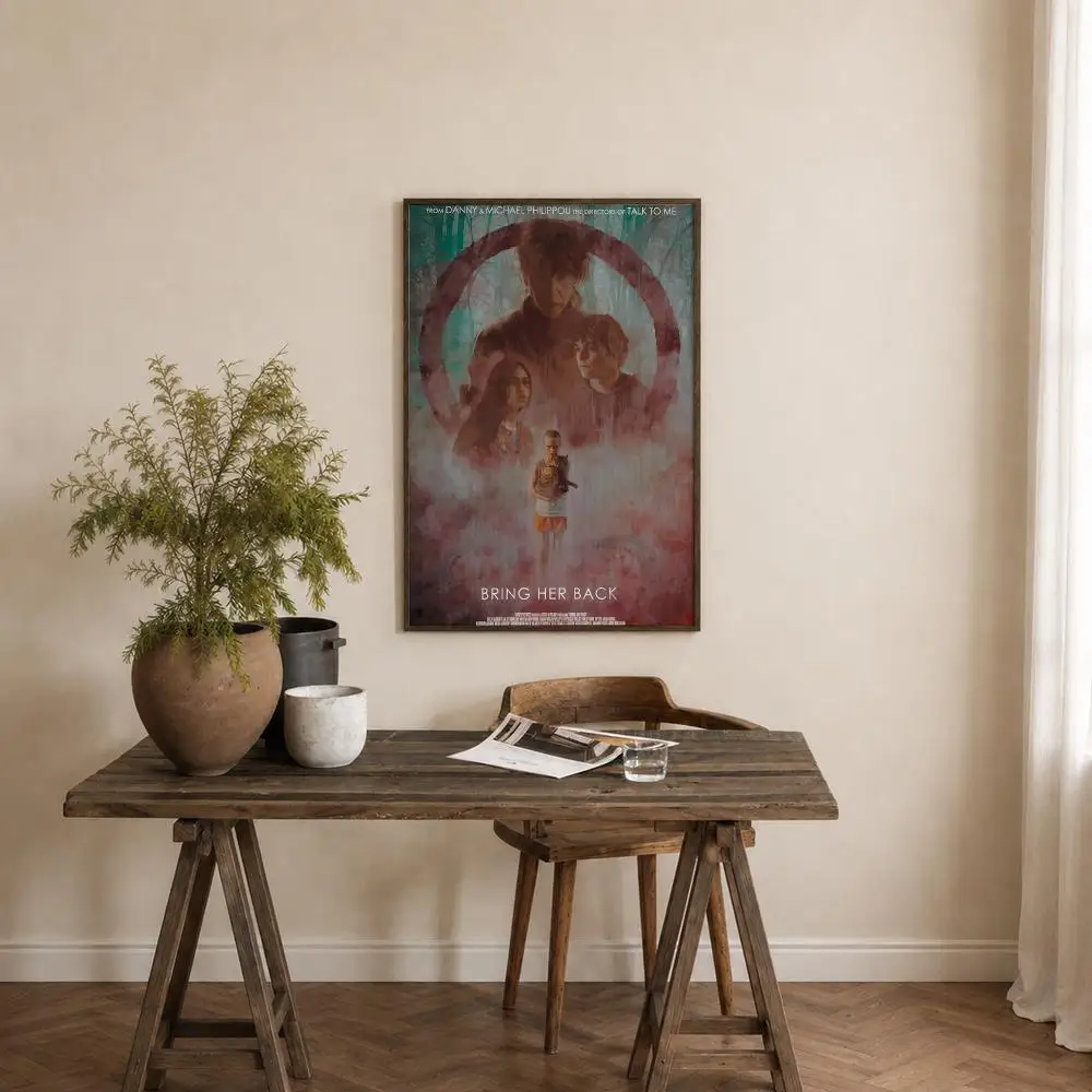 Movie Bring Her Back Poster Self‑Adhesive Waterproof PP Poster Coffee House Bar Wall Art Sticker Room Home Decor