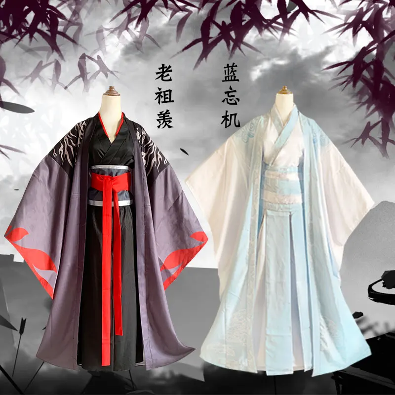 

Envo Gratis Mo Dao Zu Shi Cosplay Wei Wuxian Lan Wangji Xue Yang joven gran maestro de demonaco cultivo traje zapatos peluca