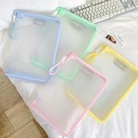 A4 Zip Pocket Bag File Folder Large Capacity Zipper Storage Bag Transparent File Folder Office School Supplies Desk Organizer