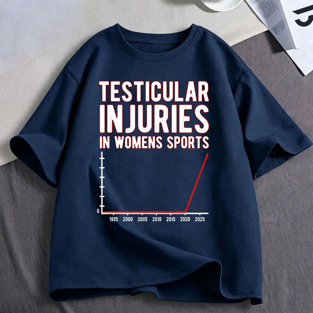 Testikelverletzungen beim Frauensport, untragbare lustige T-Shirts für Erwachsene, Herren- und Damenbekleidung, übergroße Kurzarm-T-Shirts aus Baumwolle – Detail 7