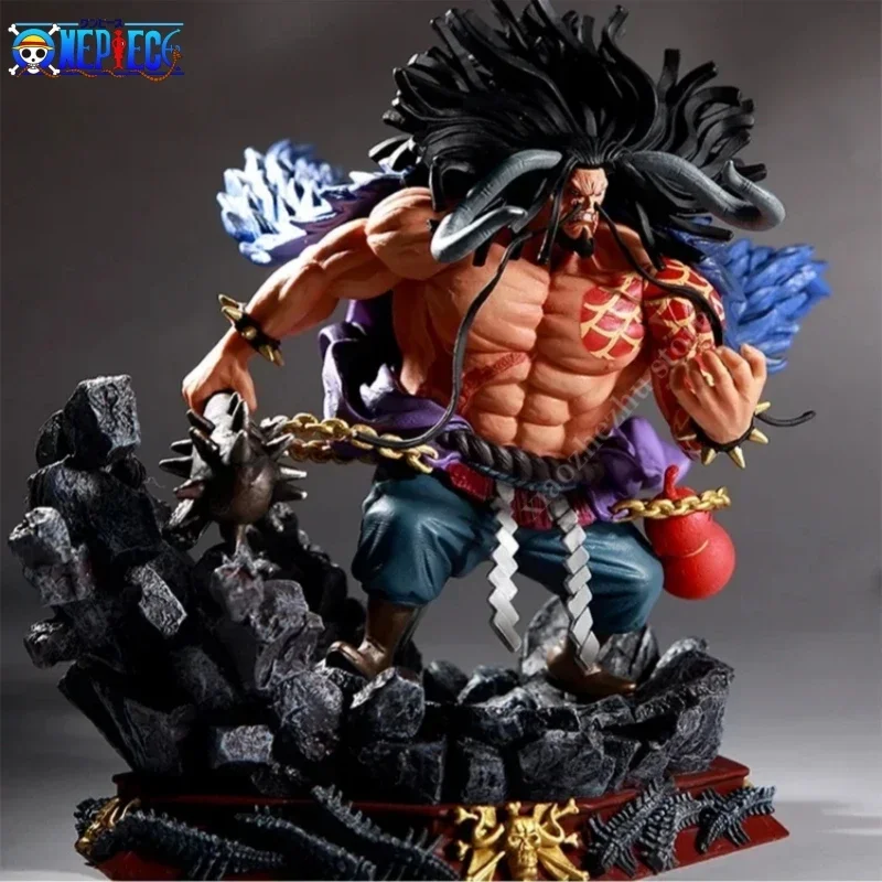 

One Piece Gk Four Emperors Kaido Hundred Beasts Kaido And Battle Scene Statue Handheld Action Figure Model Decorative Bo