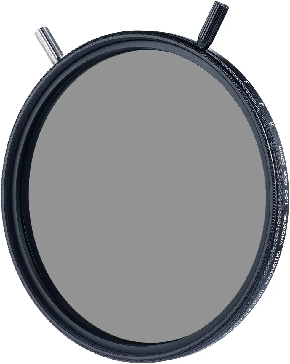 Kase KW Revolution Plus Magnetic VND/CPL 1.5-5 Stop Combo Filter 82mm Dual Lever