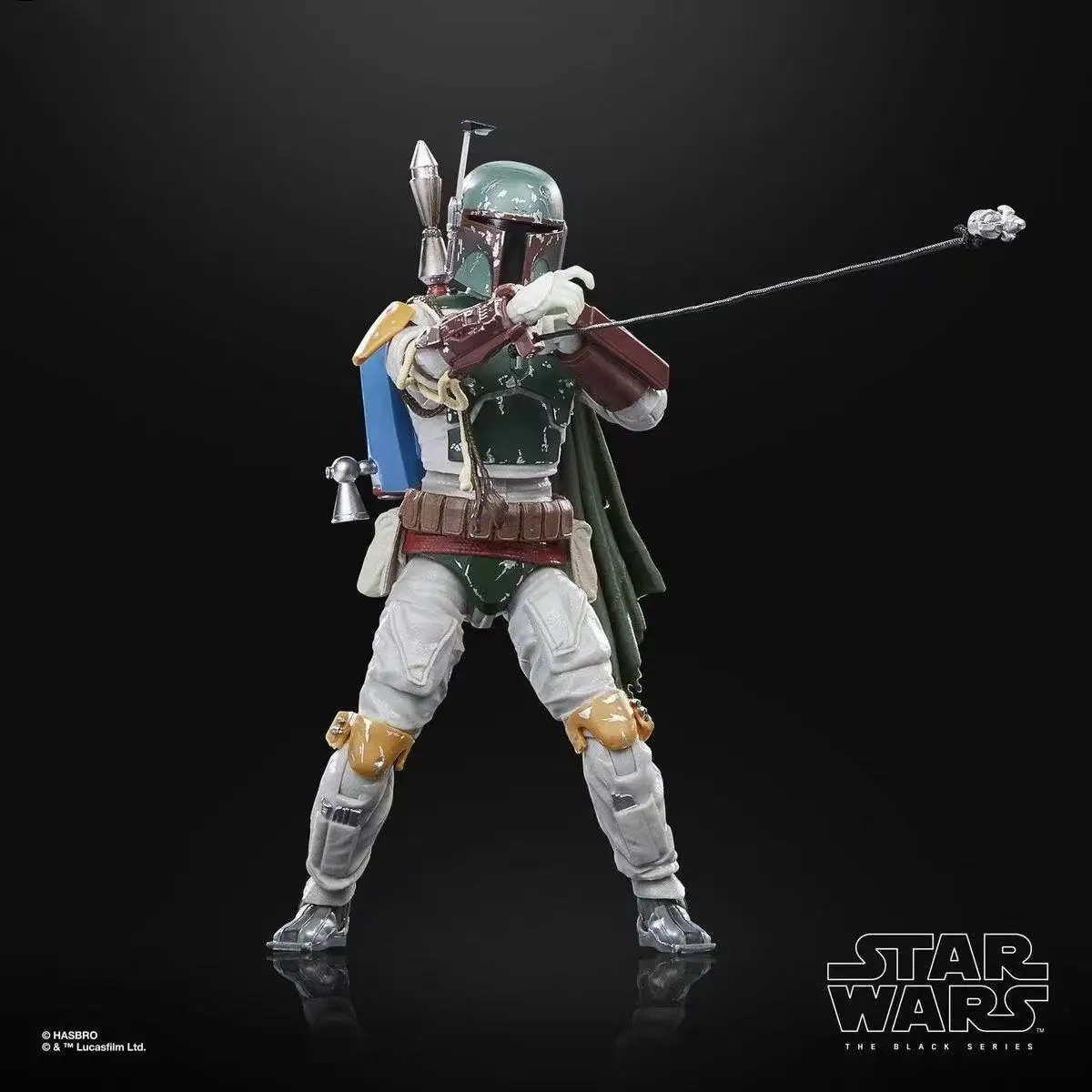Hasbro Star Wars Mandalorian Boba Fett Figura móvil de lujo de 6 pulgadas