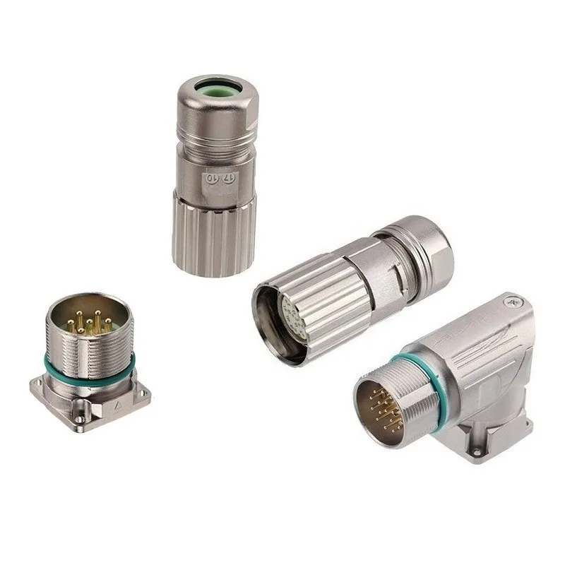 M623 Waterproof Connector Crimp Socket 6/7/9/12/17 Pin 617P Male Female Aviation Plug Power Signal Connector