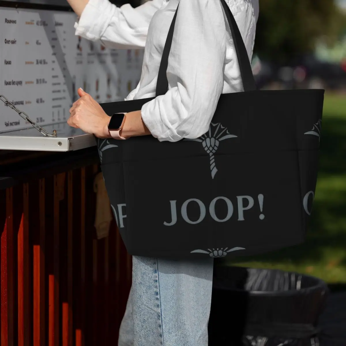 Funny Printed Joop Cool Beach Tote Bag Sport Gym Yoga Duffle Large Tote Bag Women Travel Bag Fitness bag