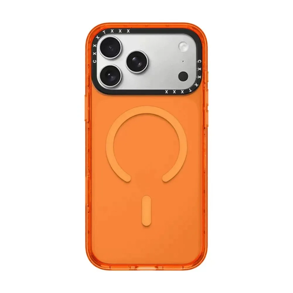 Simple Solid Color Acrylic Phone Case for iPhone 17 Pro Max and 16 Pro Full Cover 14 15 Plus with Magnetic 13 Protection Cover