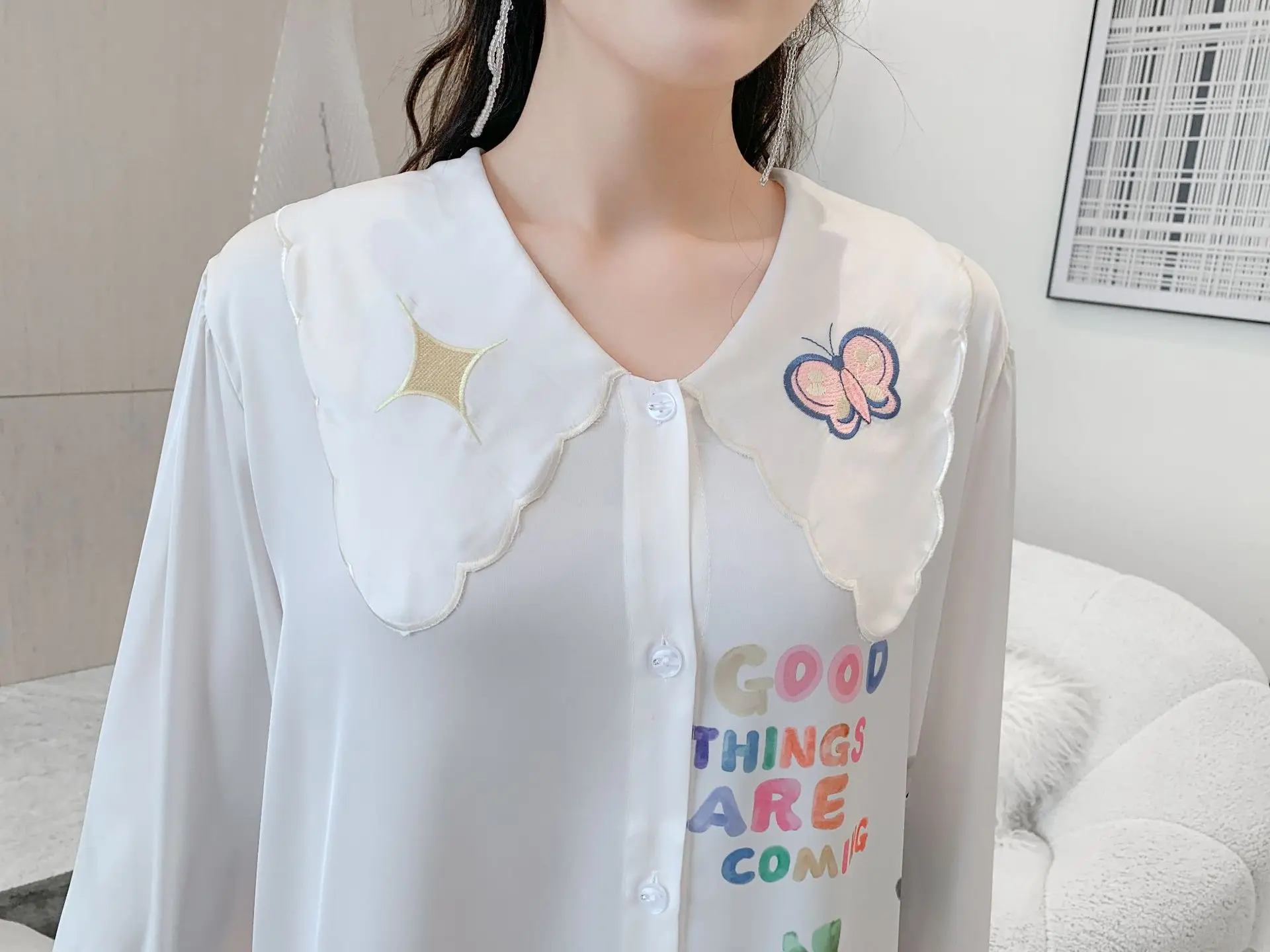 Sweet Women Nightgown Sleepshirt Gown 2023 New Nightdress Silky Satin Sleepwear Summer Casual Rayon Home Dress Loungewear image 4