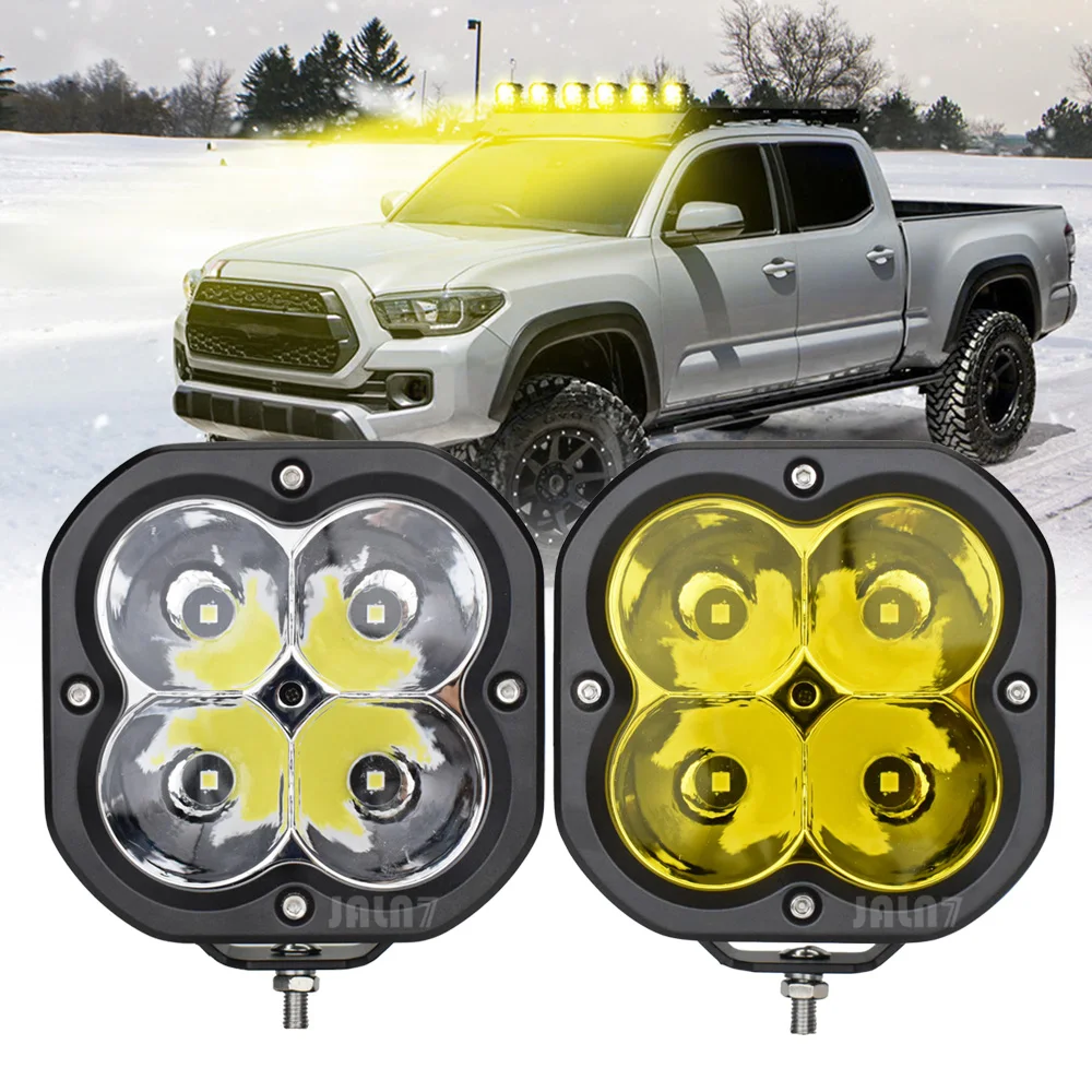 

5 Inch LED Spotlight Offroad Light Pods 80W Headlight Motorcycle Car Driving Light 12000LM 12V 24V
