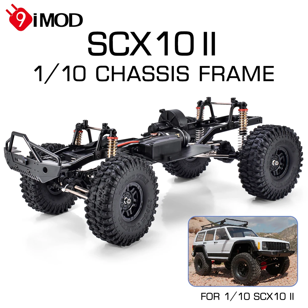 12.3 inch Chassis Frame Wheelbase Mounted DIY Toys For 1/10 SCX10II 90046 90047 Remote Control Crawler Car Parts Base Set