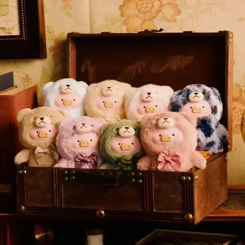 Oryginalne pudełko z niespodzianką Lulu Pig Retro Teddy Series Mystery Box Postacie z anime Winylowa twarz Lalka Wisiorek Kawaii Zabawka Prezent dla dzieci