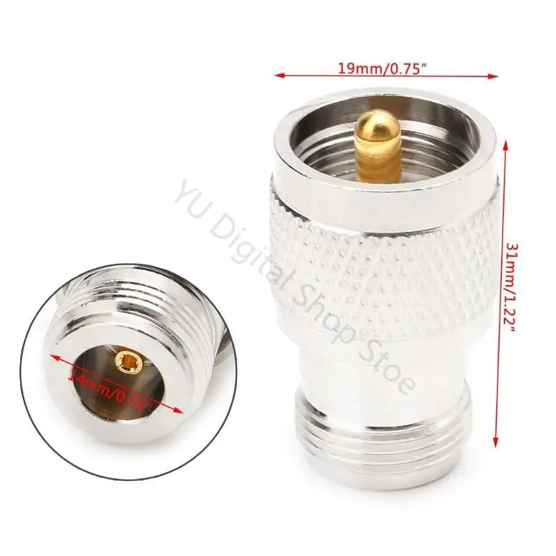 96BA PL259 UHF-Stecker auf N-Buchse, gerader 50-Ohm-HF-Stecker – Detail 2