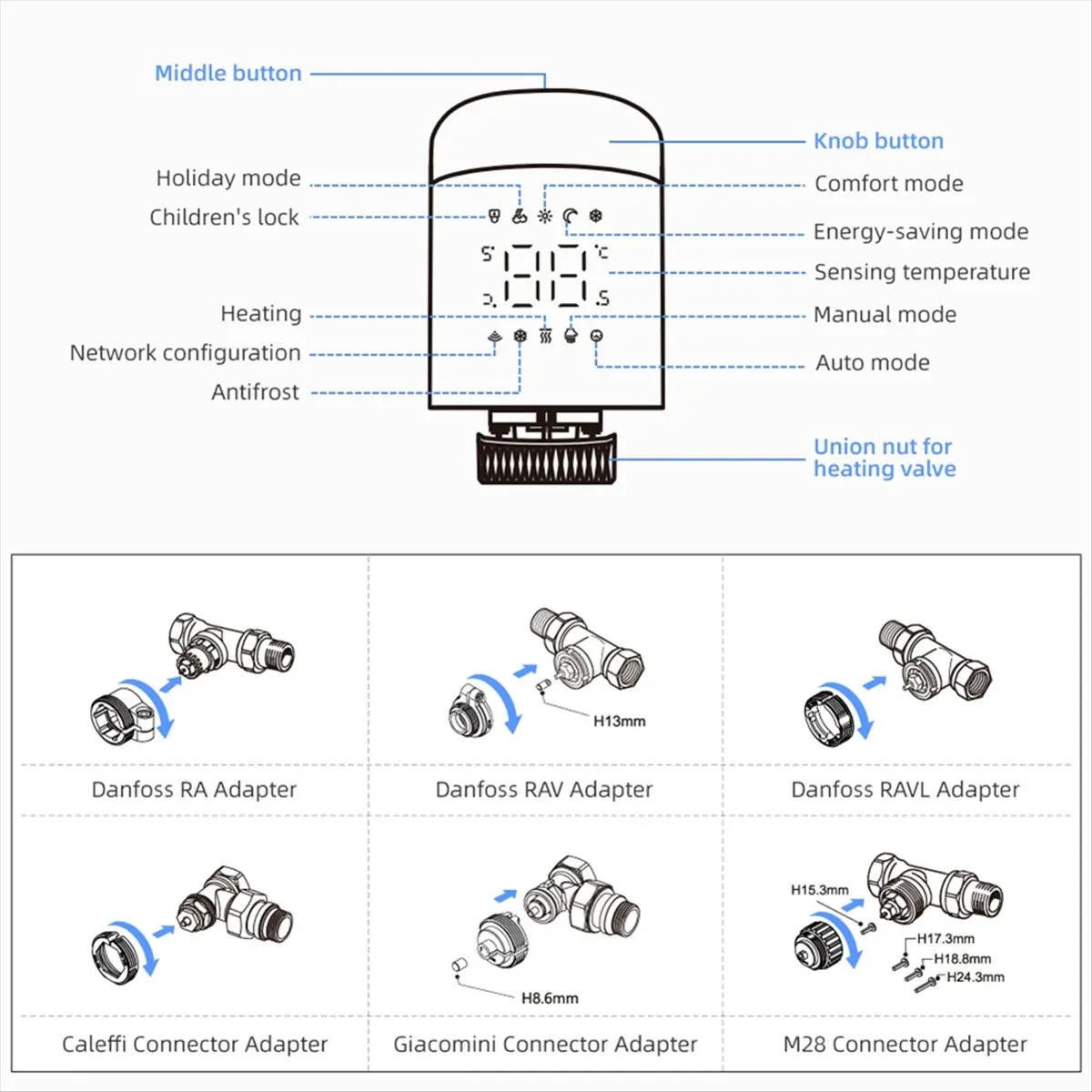 ac※▼●2408-tuya-wifi-smart-trv-thermostatic-radiator-valve-thermoregulator-for-home-heating-smart-life
