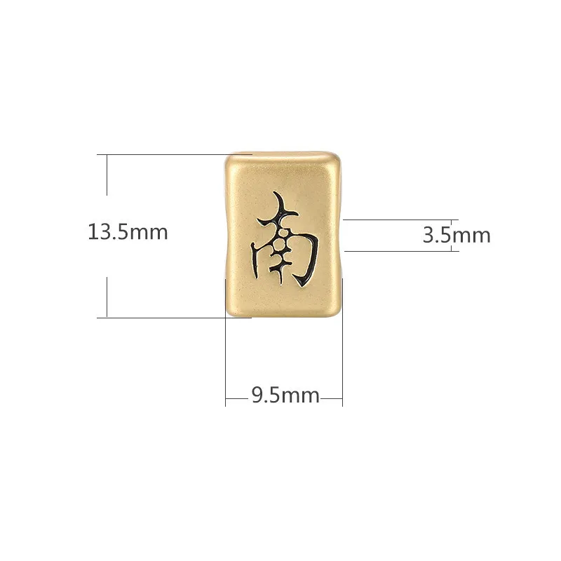 Simple Mahjong Beaded Ancient Fasa Gold Accessories Bracelet Necklace DIY Loose Bead Accessories Wholesale