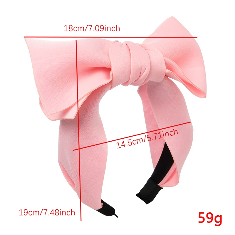 Bow Rose Pink Headbands Hair Hoop For Women Wide Hair Band Bezel For Girls Fashion Bezel Hair Accessories Headwear