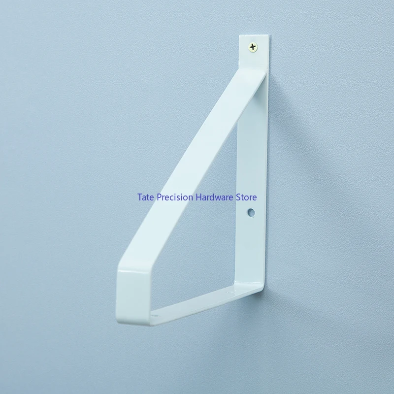 1Pcs  Floating Wall Mounted Shelf Wall Mounted Single Layer Board Wrought Iron Bracket Metal Wooden Partition Board Support