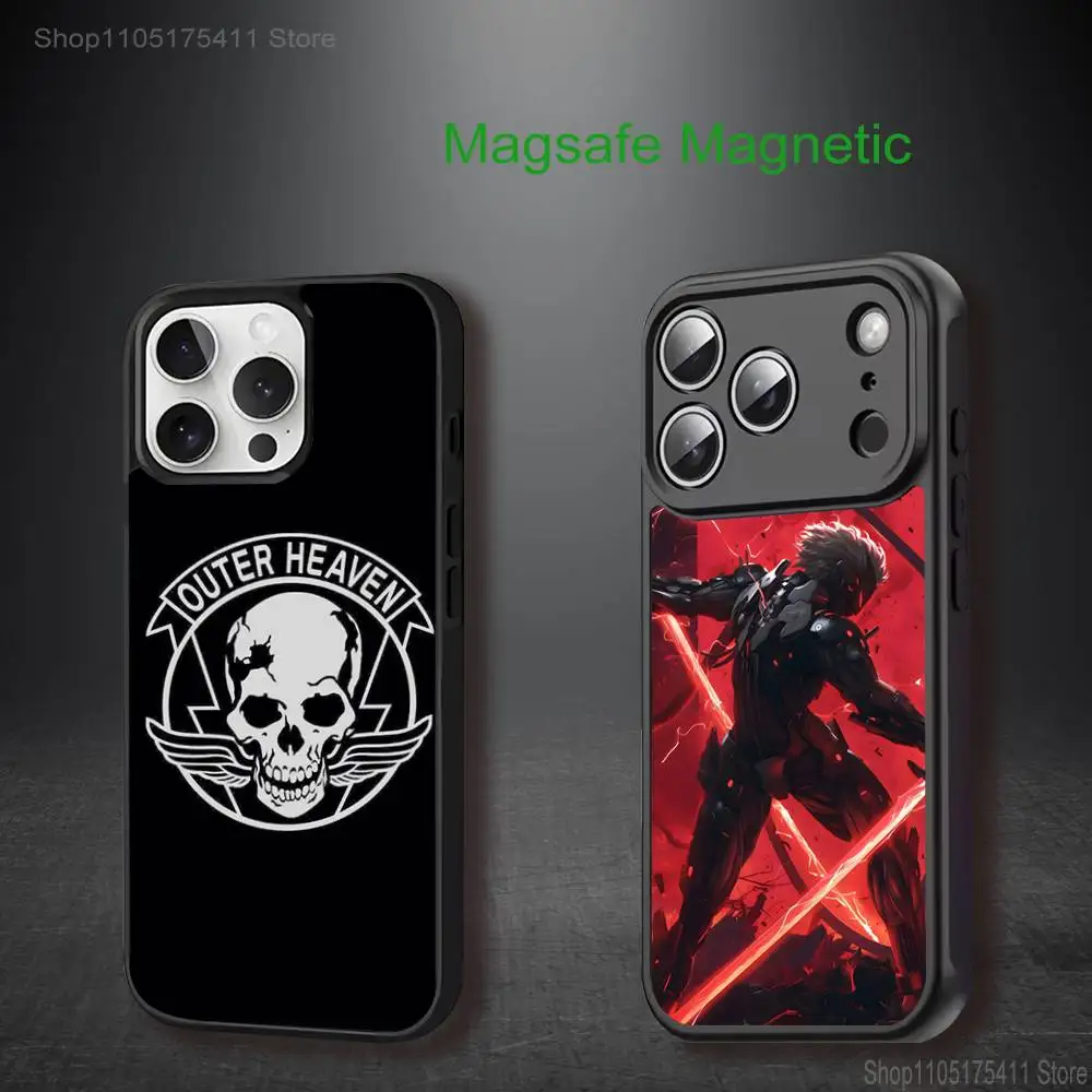

M-Metal-G-Gear Cool Phone Case For iPhone 17,16,15,14,13,12,11,Pro,Max,Plus,Mini,SE4,E Magnetic Magsafe Wireless Charging