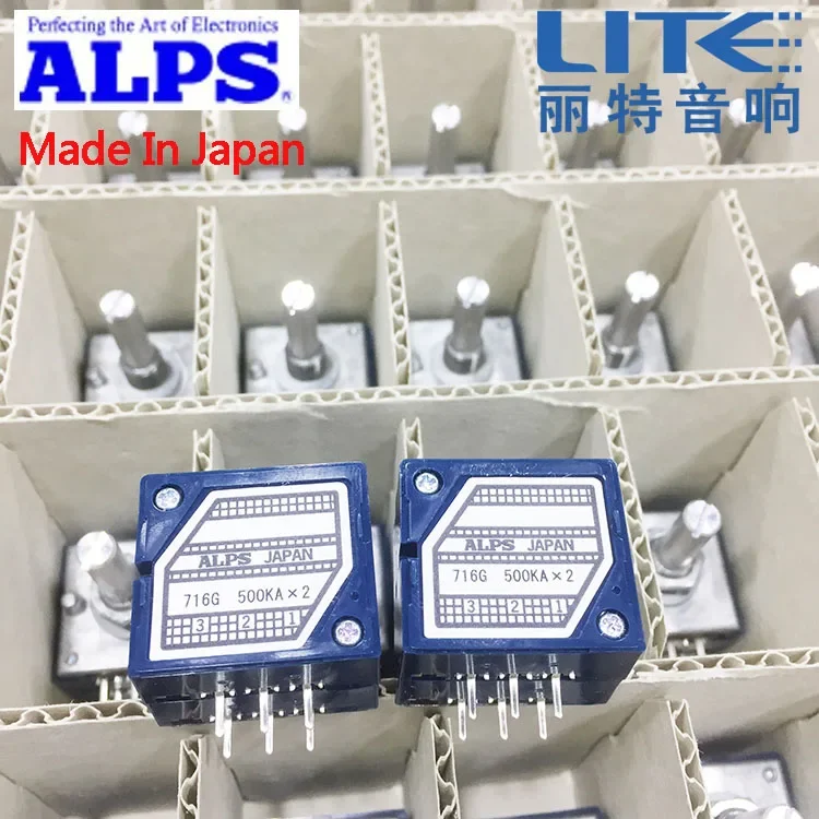 Alps RK27 type volume potentiometer 100KA carbon film dual channel