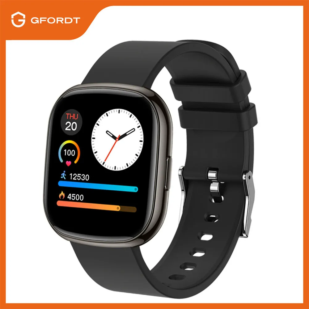 GFORDT Smart Watch Men Full Touch Screen Sport Fitness Bracelet IP68 Waterproof Bluetooth Smartwatch Women For Android ios