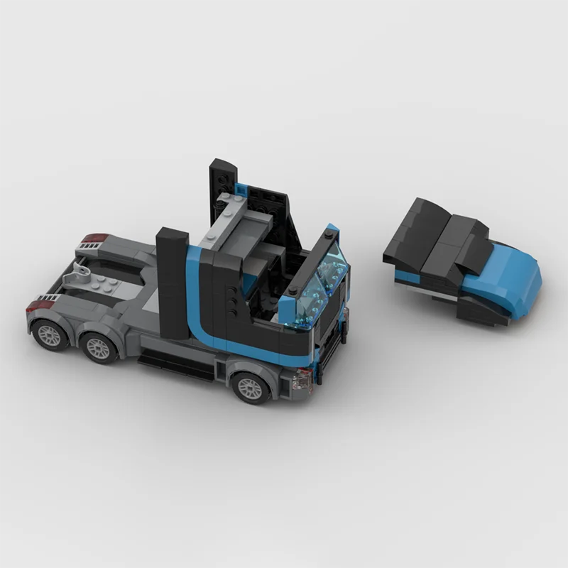 Moc 빌딩 블록 스피드 챔피언을위한 자동차 운송업자 모델 기술 벽돌 DIY 조립 건설 장난감 휴일 세트 선물