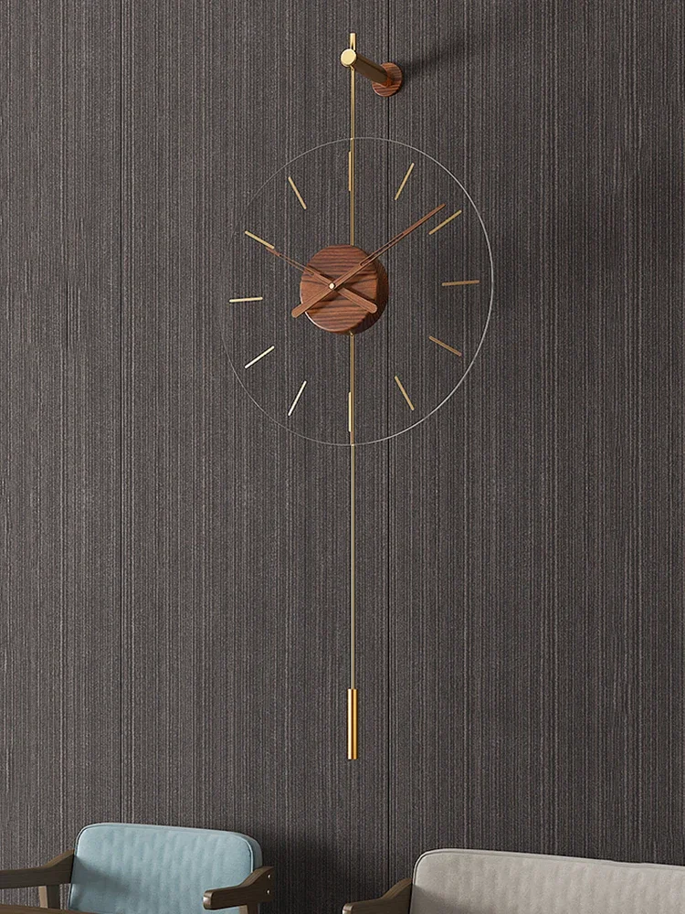Customizable Orologio da parete moderno di grandi dimensioni in metallo oro Spagna Orologi a pendolo Decorazioni per la