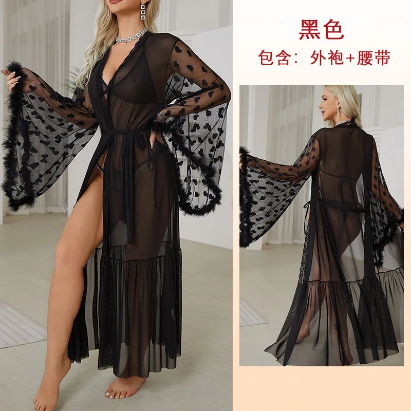 Sleepwear Nightgowns Bathrobes Women's Clothing Homewear Thin New Sexy Cardigan Comfortable Casual Breathable Simple Stylish Fit