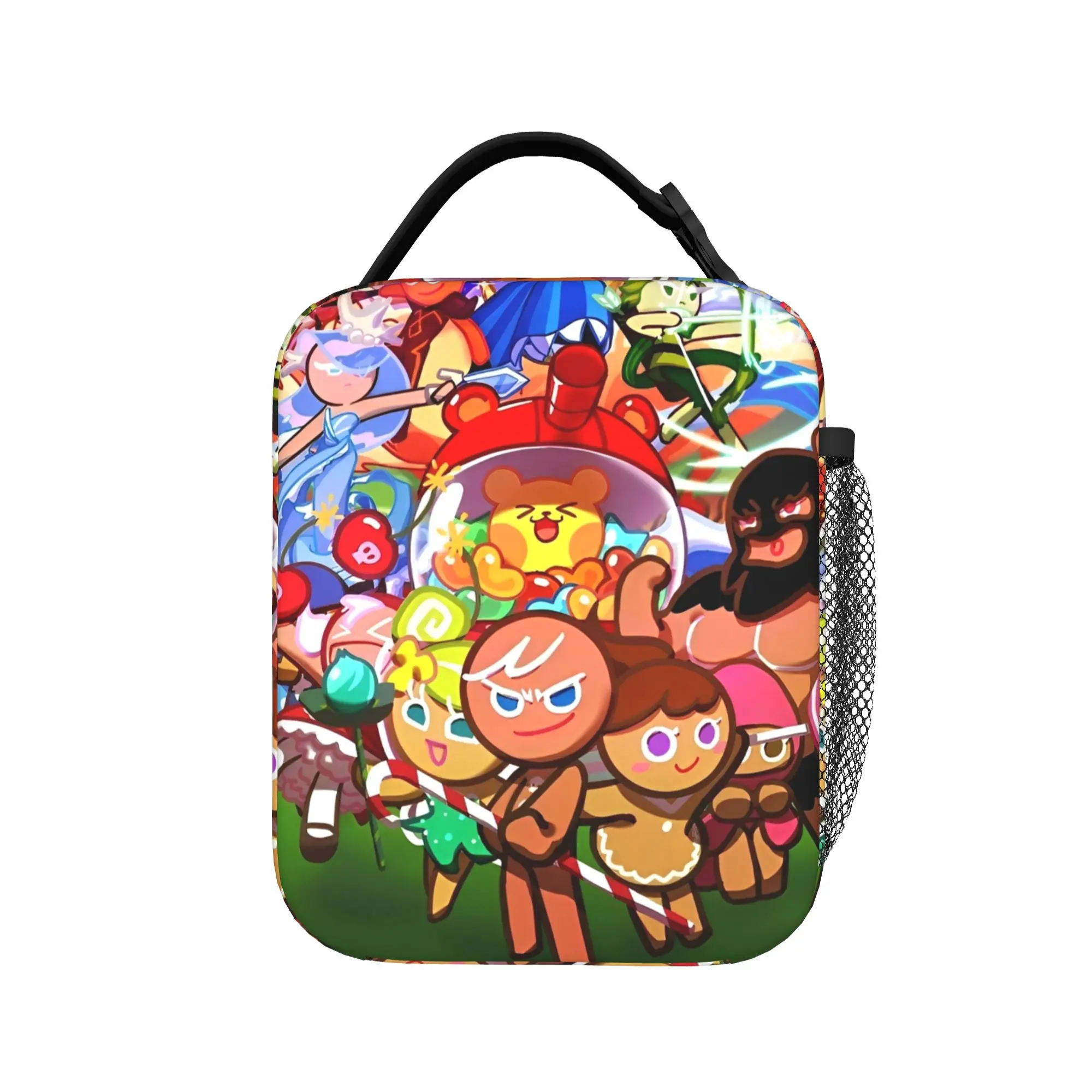 Cookie Run Kingdom Insulated Lunch Bags Large  Reusable Thermal Bag Tote Lunch Box Work  Outdoor Bento Pouch