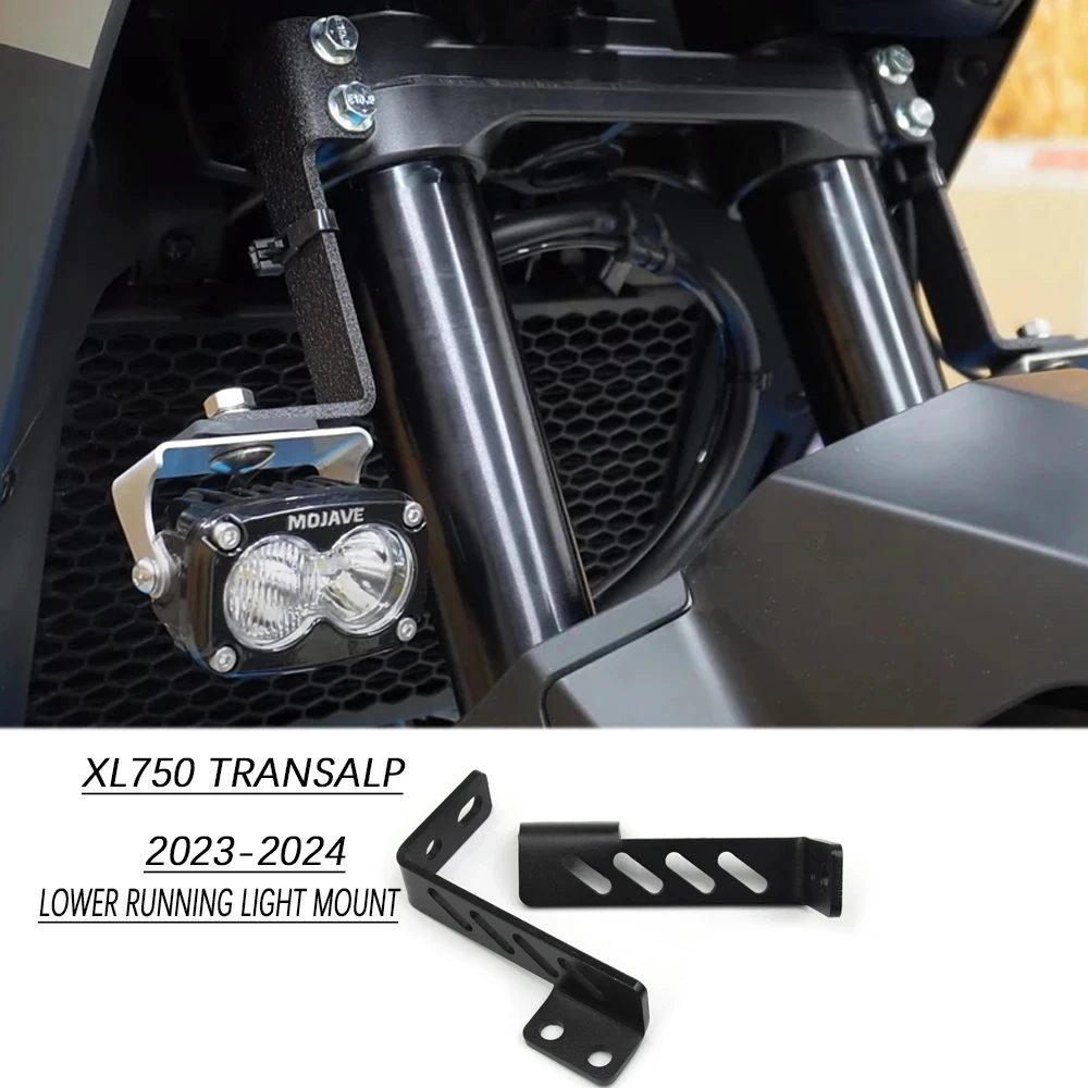 لهوندا XL 750 دراجة نارية السفلى تشغيل ضوء جبل XL750 TRANSALP اكسسوارات أضواء مساعدة حامل t الداعم 2023-2024 جديد