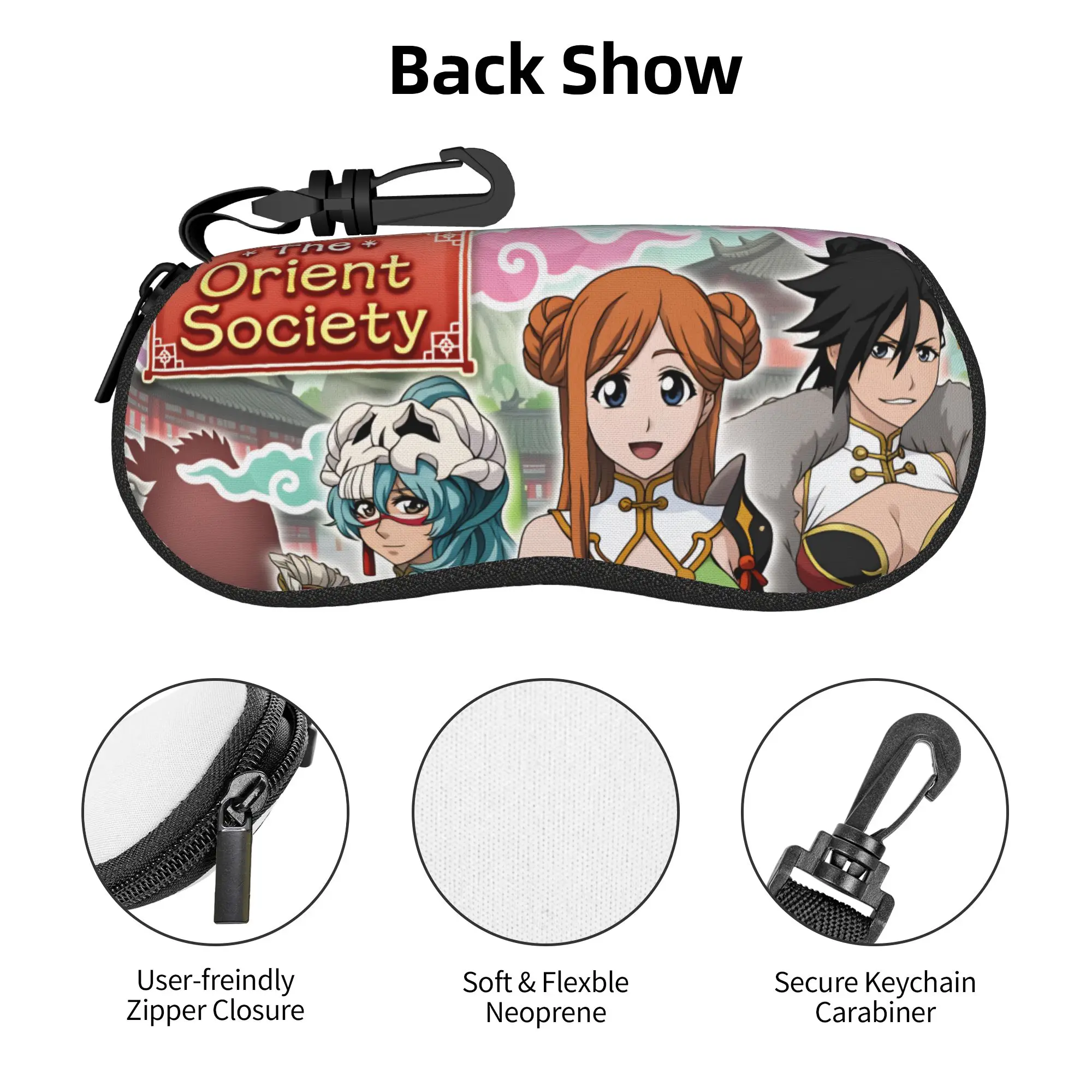 Nelliel Bleach Orihime Inoue Kukaku Shiba Shell Eyeglasses Case Men Women Cool  Glasses Case Sunglasses Box Pouch