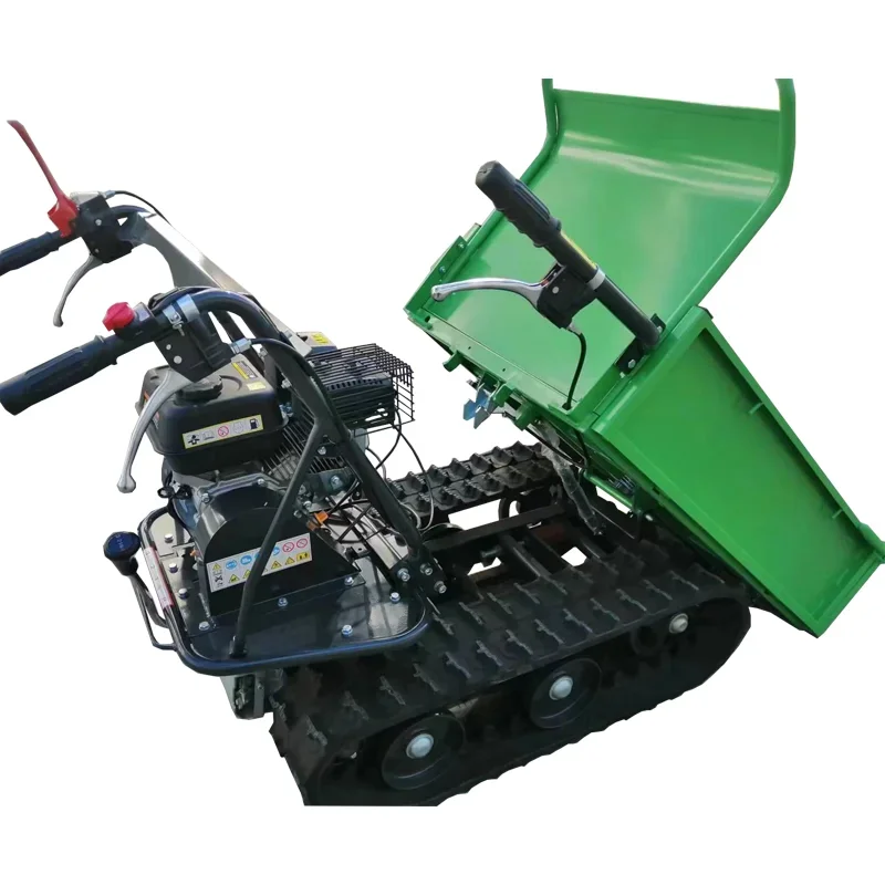 three-sided unloading mini dump truck construction dump truck 500kg with rubber tracks