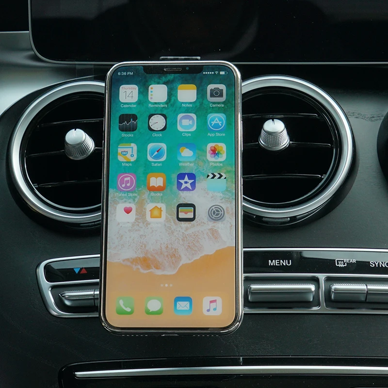 Magnetic car phone holder gps holder air vent bracket mobile phone clip for Mercedes Benz W205 E Class GLC X253 GLC43 GLC63