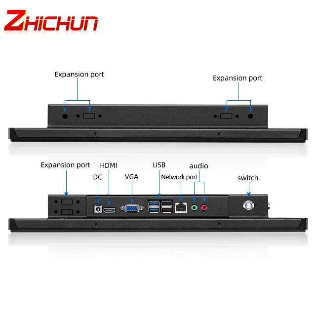 11.6 Inch Industrial Embedded Vehicle Monitor HD LCD PCAP Capacitive Touch Screen All-in-One Panel PC Vehicle Business USB VGA