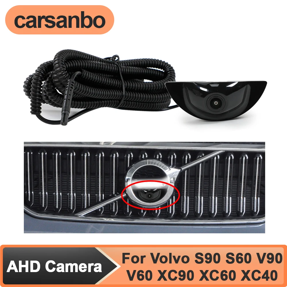 

Carsanbo AHD 150° Car Logo Install Front View Camera for Volvo XC90 XC60 XC40 S90 S60 V90 V60 Night Vision Fisheye Waterproof