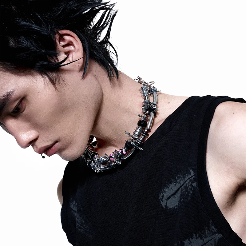 Jewelry, Super Heavy Machinery, Punk Style, Copper Alloy, Men's And Women's Carnival Celebration Gift