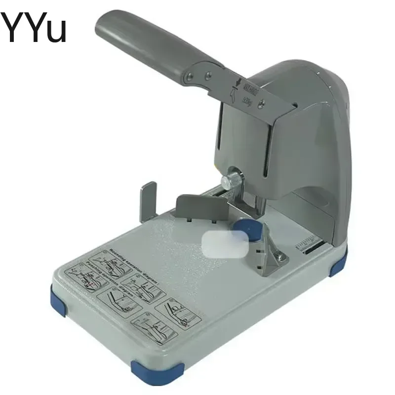 for 30C Heavy Duty Manual Single Hole Paper Puncher 3 4 5 6mm Round Hole Binder for Loose Leaf Forms 30mm Thickness Office