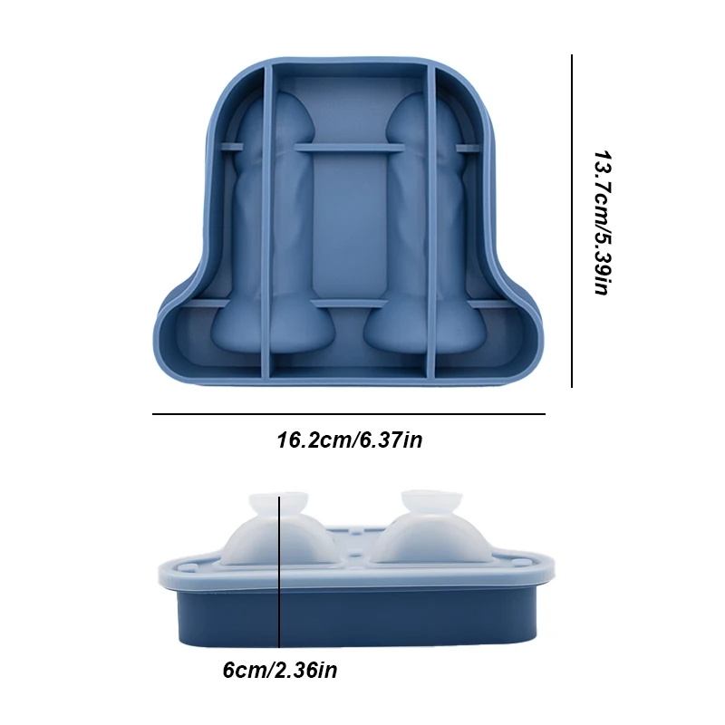 1pc -food grade 2 silicone spoof creative ice cube mold with cover whiskey quick-frozen ice cube mold