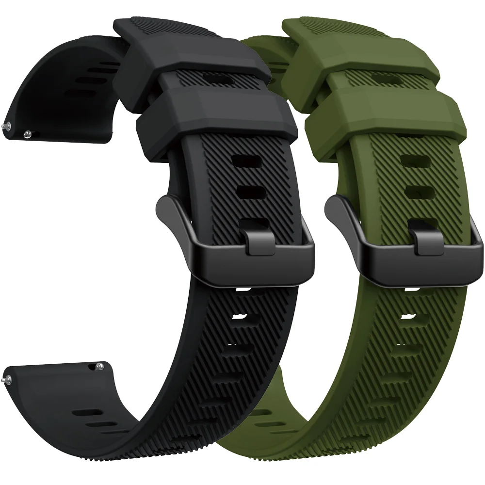 

Ремешок силиконовый для Garmin Forerunner 965 255 265 745, 22 мм
