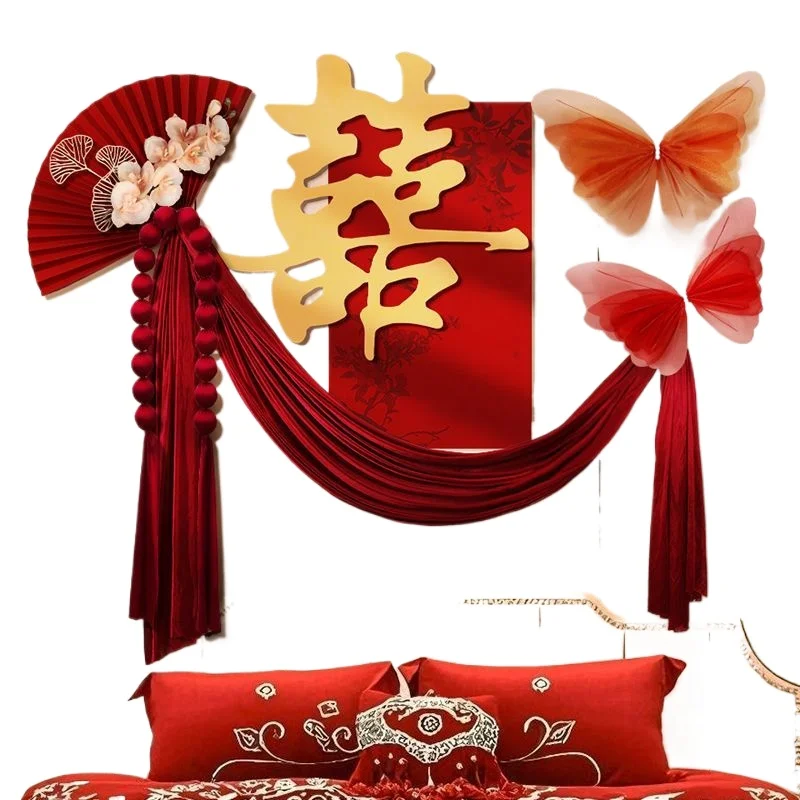 wedding-room-decoration-set-wedding-arrangement-men-and-women's-new-house-bedroom-bedside-cabinet-full-set