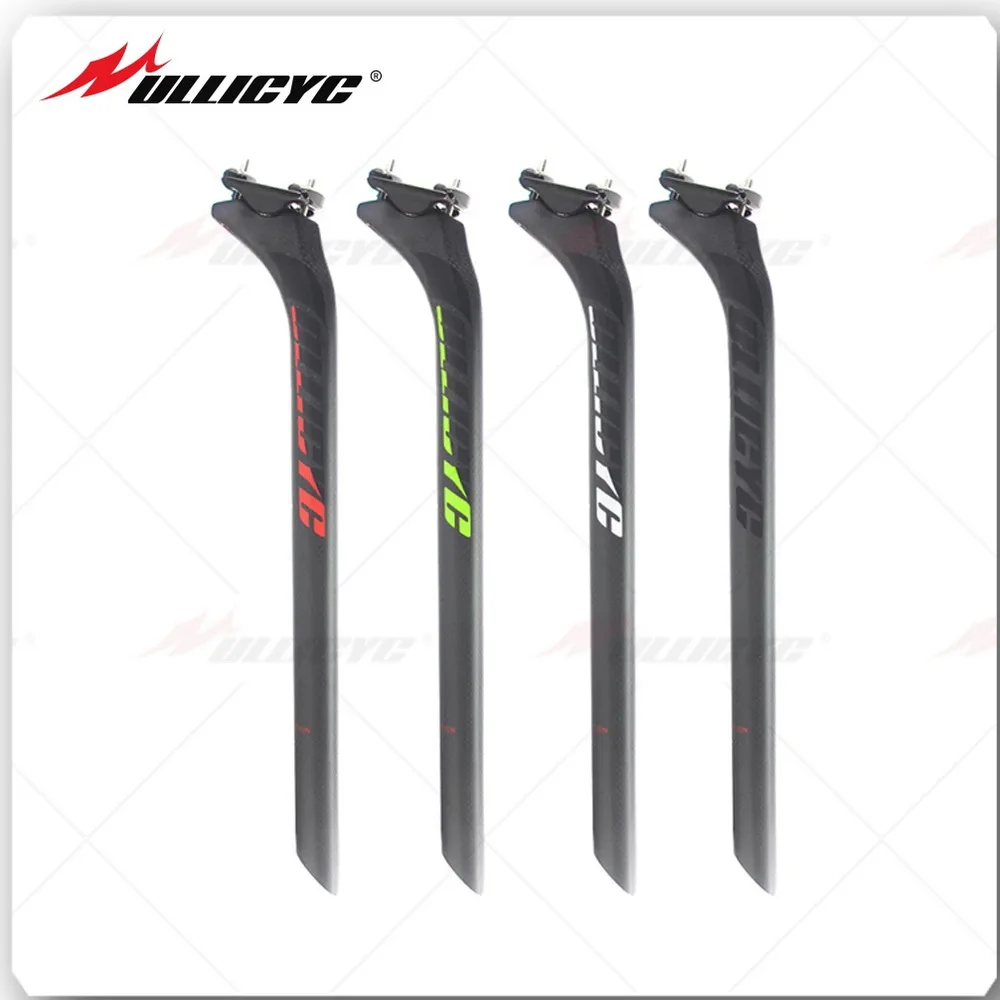 Ullicyc New Matte Red/Black/Green/White 20Degree Carbon Seatpost 27.2/30.8/31.6*400mm Carbon Bike Cycling Parts MTB/Road