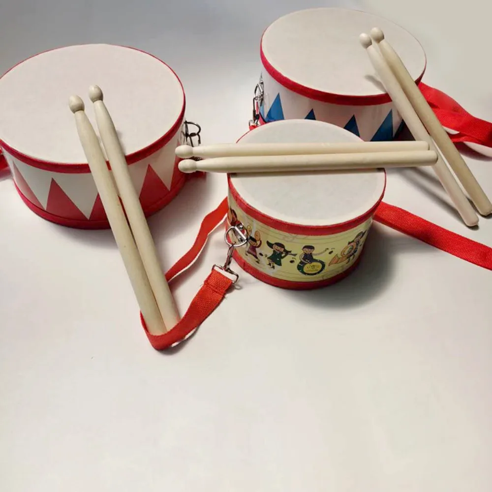 New Early education Hand Drum Kids Percussion instrument Musical Instrument Drum Wood Children Toys