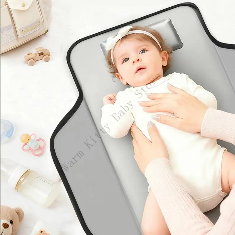 وسادة تغيير حفاضات الأطفال المحمولة المقاومة للماء من XXFE، قابلة للطي، تصميم مضغوط ناعم، حصيرة تغيير حفاضات ناعمة للاستخدام #4