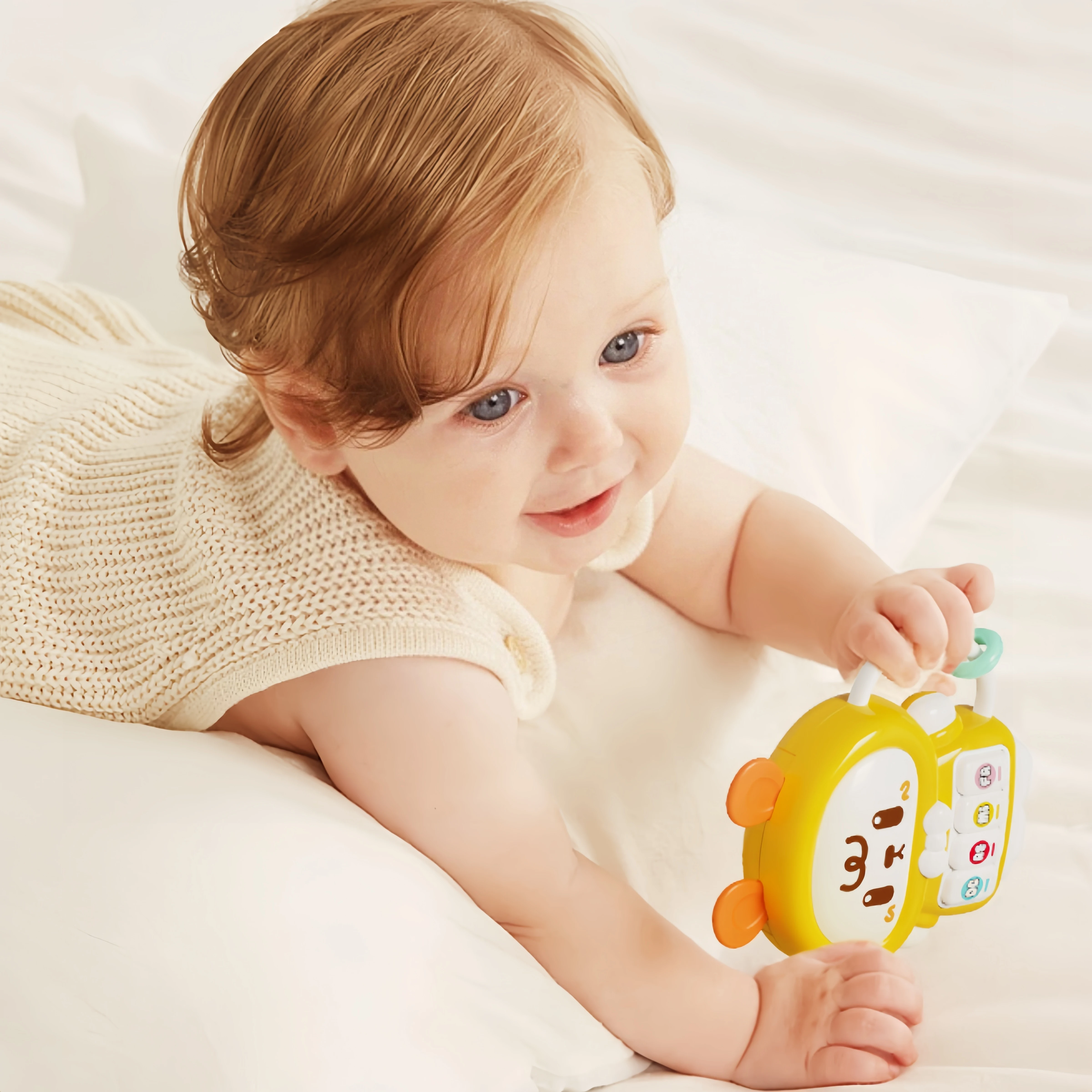 ของเล่นดนตรี - รูปทรงกระต่ายน่ารัก ของเล่นเสริมพัฒนาการแบบอินเทอร์แอคทีฟ สีสันสดใส ของเล่นเด็ก/ดีไซน์น่าสนใจ/ปลอดภัยสำหรับเด็ก