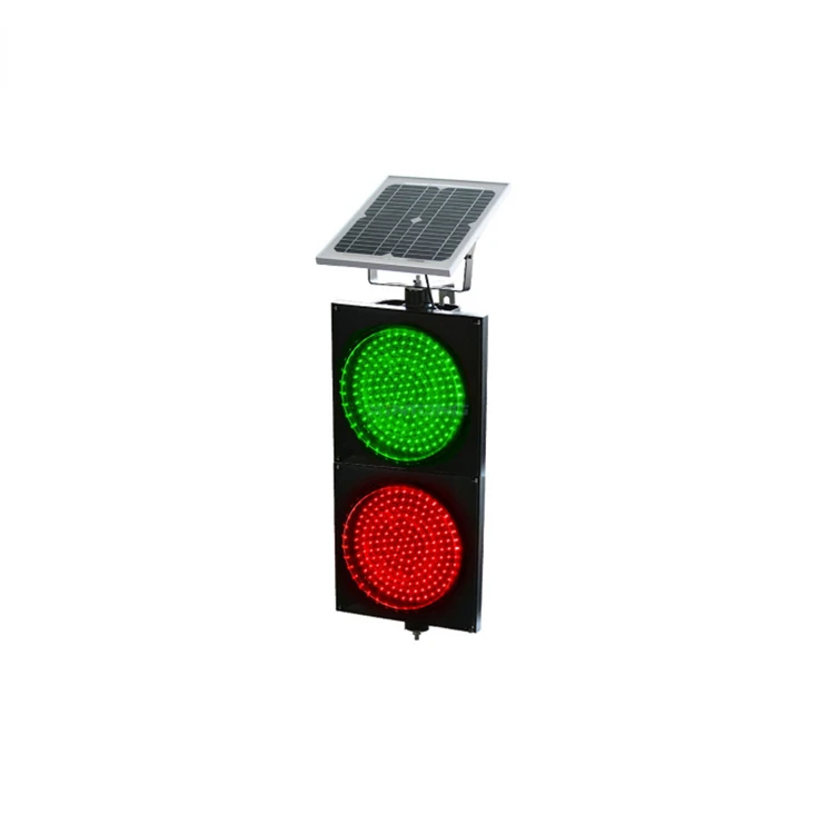 Wireless Remote Control Solar Panel Power LED Pedestrian Traffic Signal Light