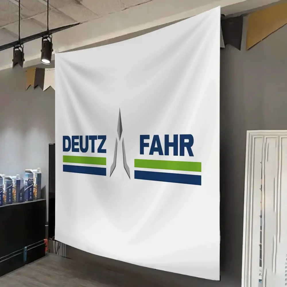 Tapiz Ger D-Deutzs T-Tractor, Decoración Bohemia para Pared Interior de Sala de Estar, Dormitorio, Fiesta, con Clip