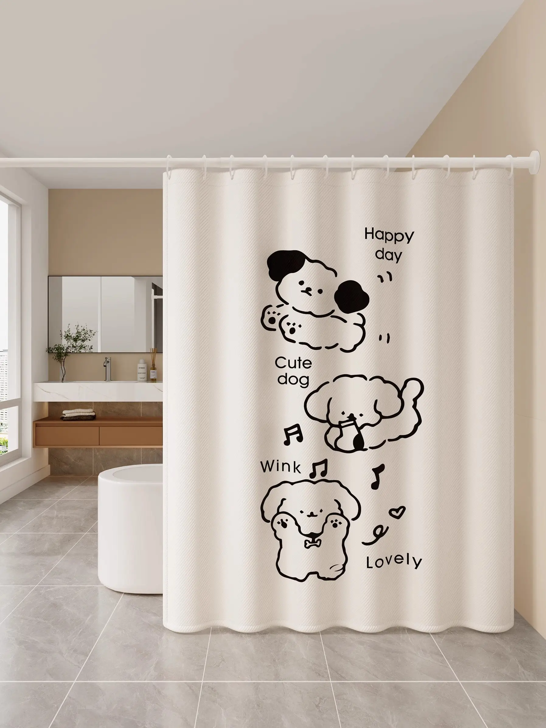 

Водонепроницаемая молдинговая перегородка для бату, набор штор для ванны, водонепроницаемая ткань, простая установка, сверление не требуется