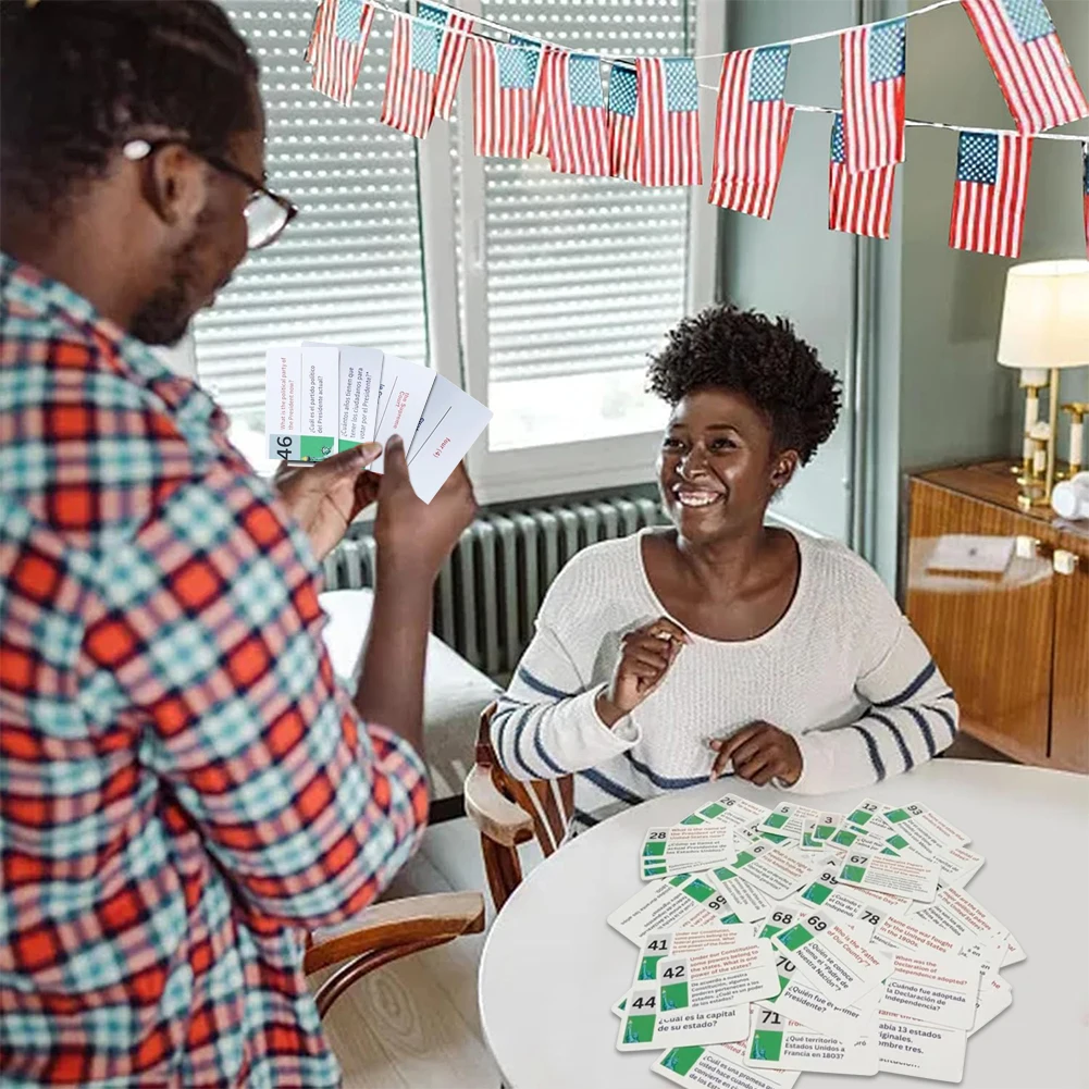 100 USCIS Questions and Answers Flashcards Naturalization Test Study American Civics US Citizen Test Flash Cards