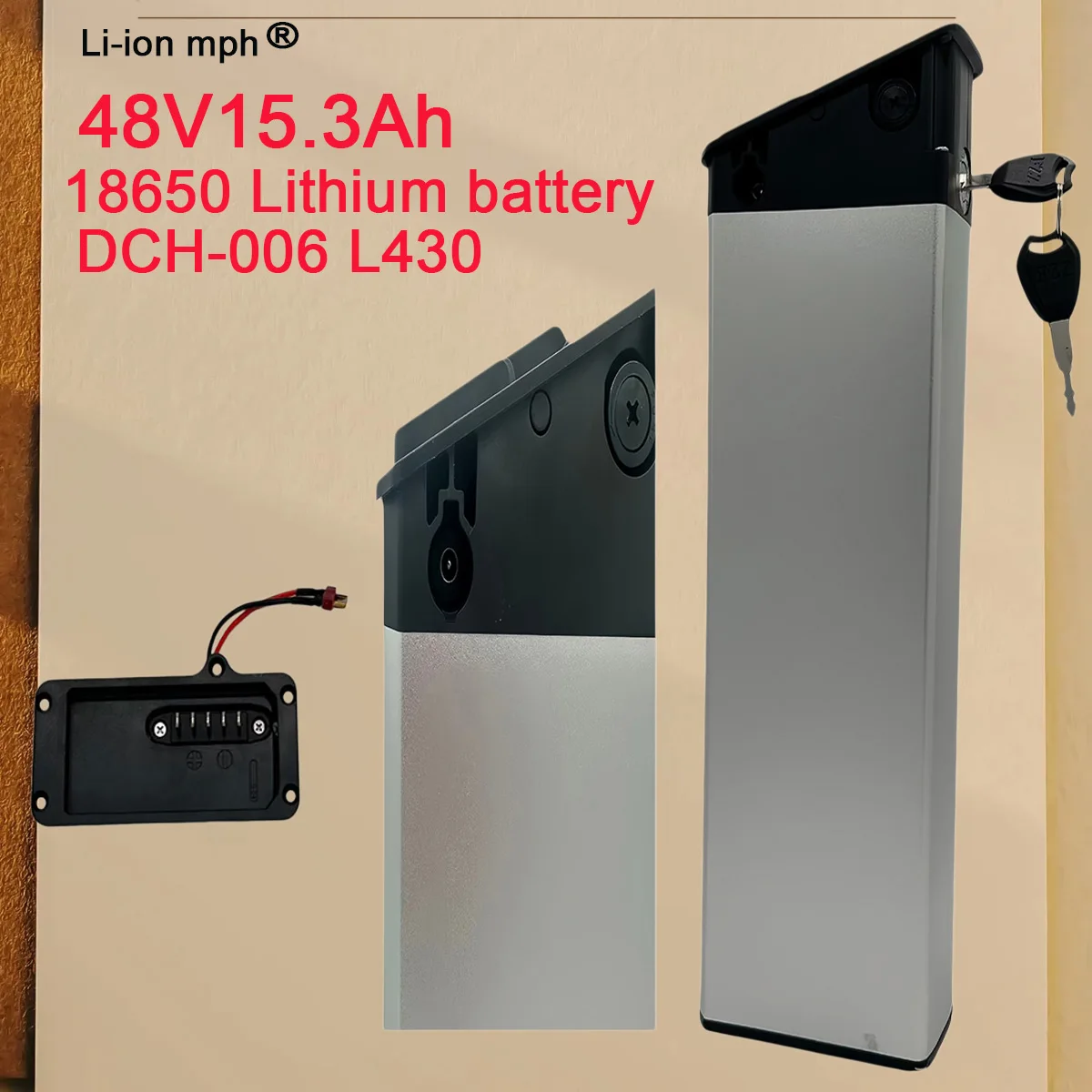 

DCH-006 Foldable 18650 lithium battery 48V 15.3Ah 12.8Ah 10.4Ah - Suitable for LO26 20LVXD30 XP2.0 Replacement Battery