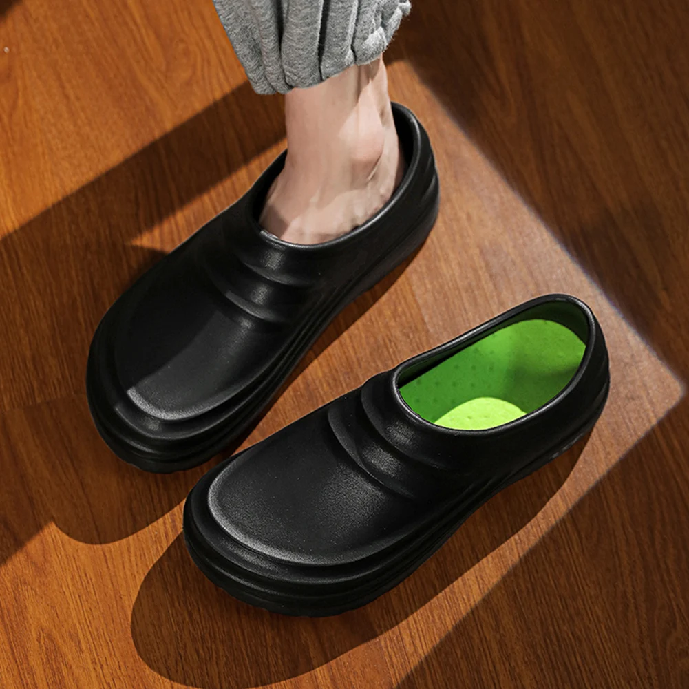 Chef Shoes Thickened Work Loafers Waterproof Warm Lined Nurse Shoes Lightweight Unisex Garden Shoes Oil Proof for Kitchen Work