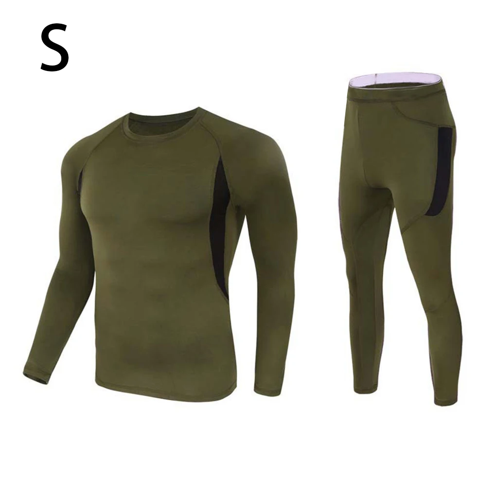 Men Winter Thermal Underwear Leggings Suit Clothing Sets Johns Home