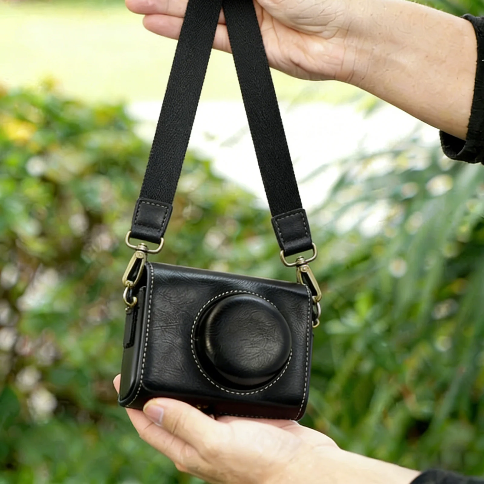 PU Leather Camera Case Bag For Canon SX730 G7X Mark II III G7X2 G7X3 Panasonic LX15 LX10 Sony ZV1II ZV1F Camera Case